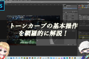 【忍者Photoshop】トーンカーブの基本操作を網羅的に解説！