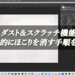 【忍者Photoshop】ダスト＆スクラッチ機能で全体的にほこりを消す手順を解説！